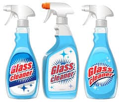 Glass cleaner spray